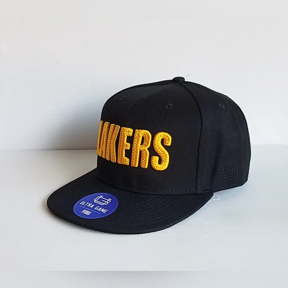 Lakers NBA Official Bricked Snapback Basketball Cap